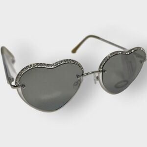 New‎ Authentic BEBE Sunglasses BBOP 1030 045 Silver Frame GRAY LENS 100% UV